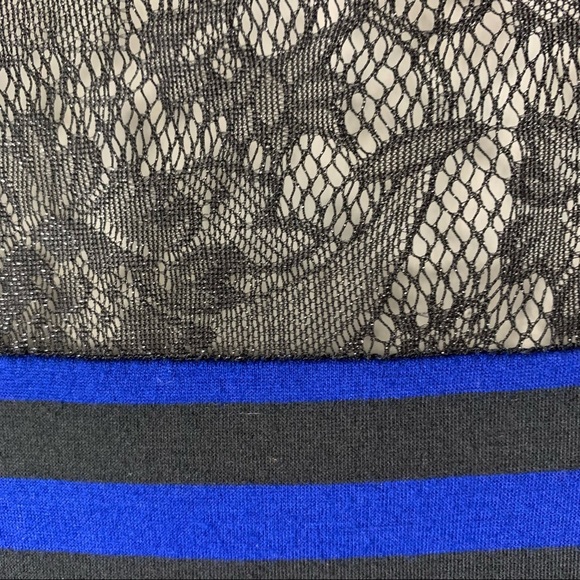 2/$35 Fenn Wright Manson Striped Top Lace Shoulders - Picture 3 of 9